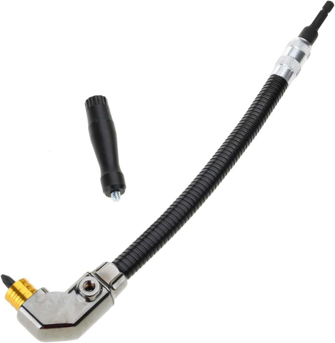đ§ Flexible 90âDegree RightâAngle Drill Attachment with Long Flexible Shaft