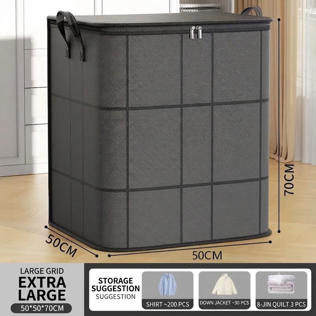 📦Store More andDeclutter Your Closetwith This Dust ProofBedding Organizer