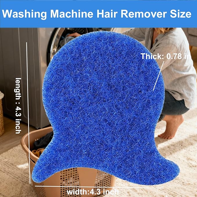 ⏳LAST DAY BUY 2 GET 1 FREE!💦Indigopetco Laundry Pet Hair Removal Fish - 5 Pack
