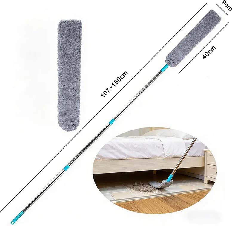 🧹 Extendable Microfiber Duster – Adjustable Long Handle for Hard-to-Reach Corners