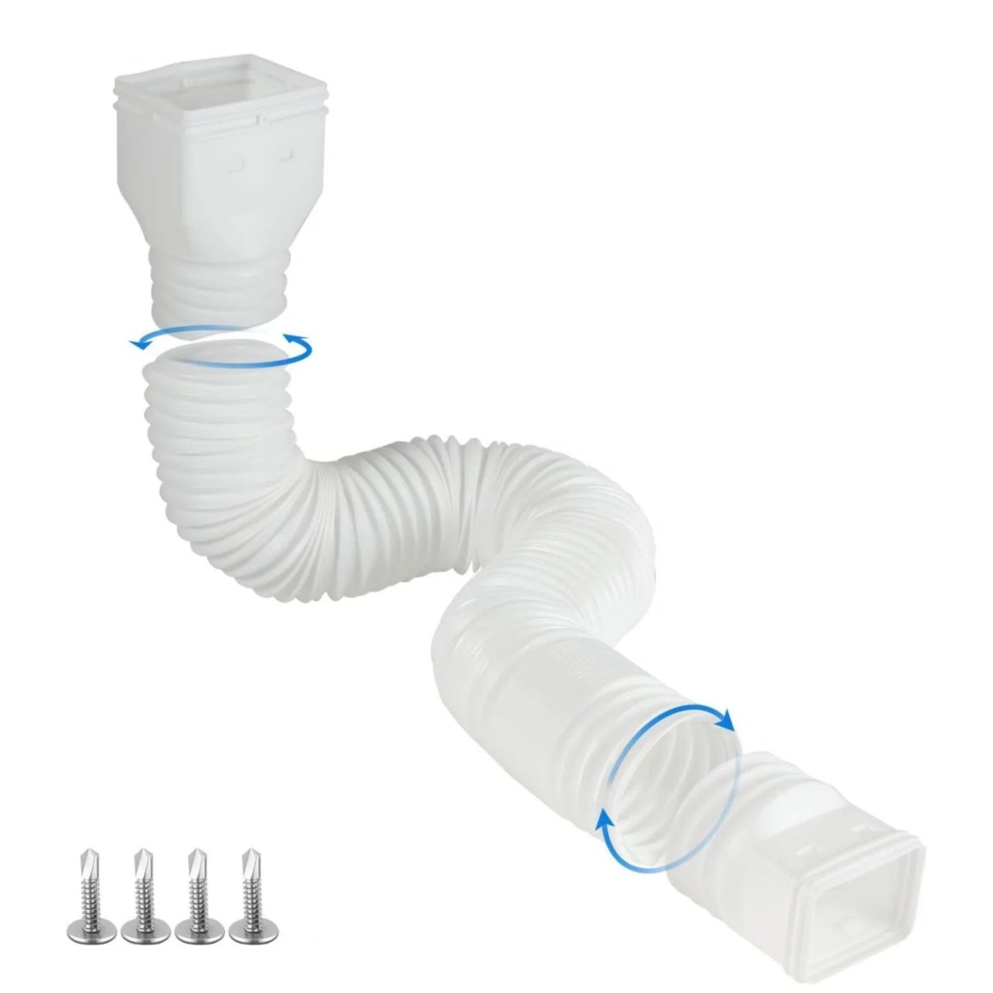 π‘ Flexible Rain Gutter Downspout Extension Kit β Adjustable 22"-63" Drain Pipe with Leaf Filter for Foundation Protection
