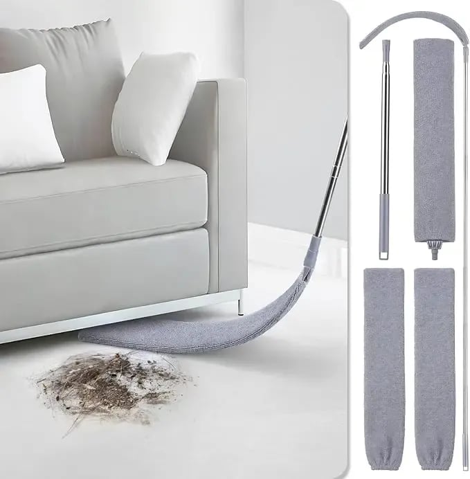 🧹 Extendable Microfiber Duster – Adjustable Long Handle for Hard-to-Reach Corners