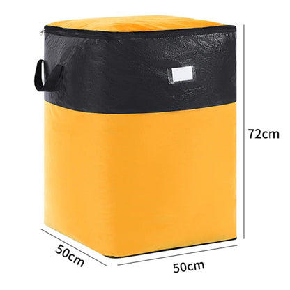 3 Sizes Oversized Reusable Moving Storage Totes, Waterproof Tear Resistant Foldable Storage Bags with Full Open Top & Label Slot, Heavy Load Moving Bags for Rigid Moving Boxes for Moving Dorm Camping Bedding Clothes