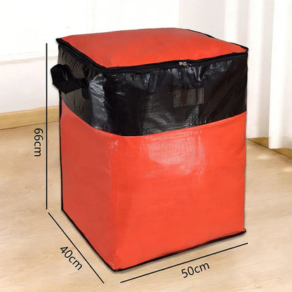 3 Sizes Oversized Reusable Moving Storage Totes, Waterproof Tear Resistant Foldable Storage Bags with Full Open Top & Label Slot, Heavy Load Moving Bags for Rigid Moving Boxes for Moving Dorm Camping Bedding Clothes