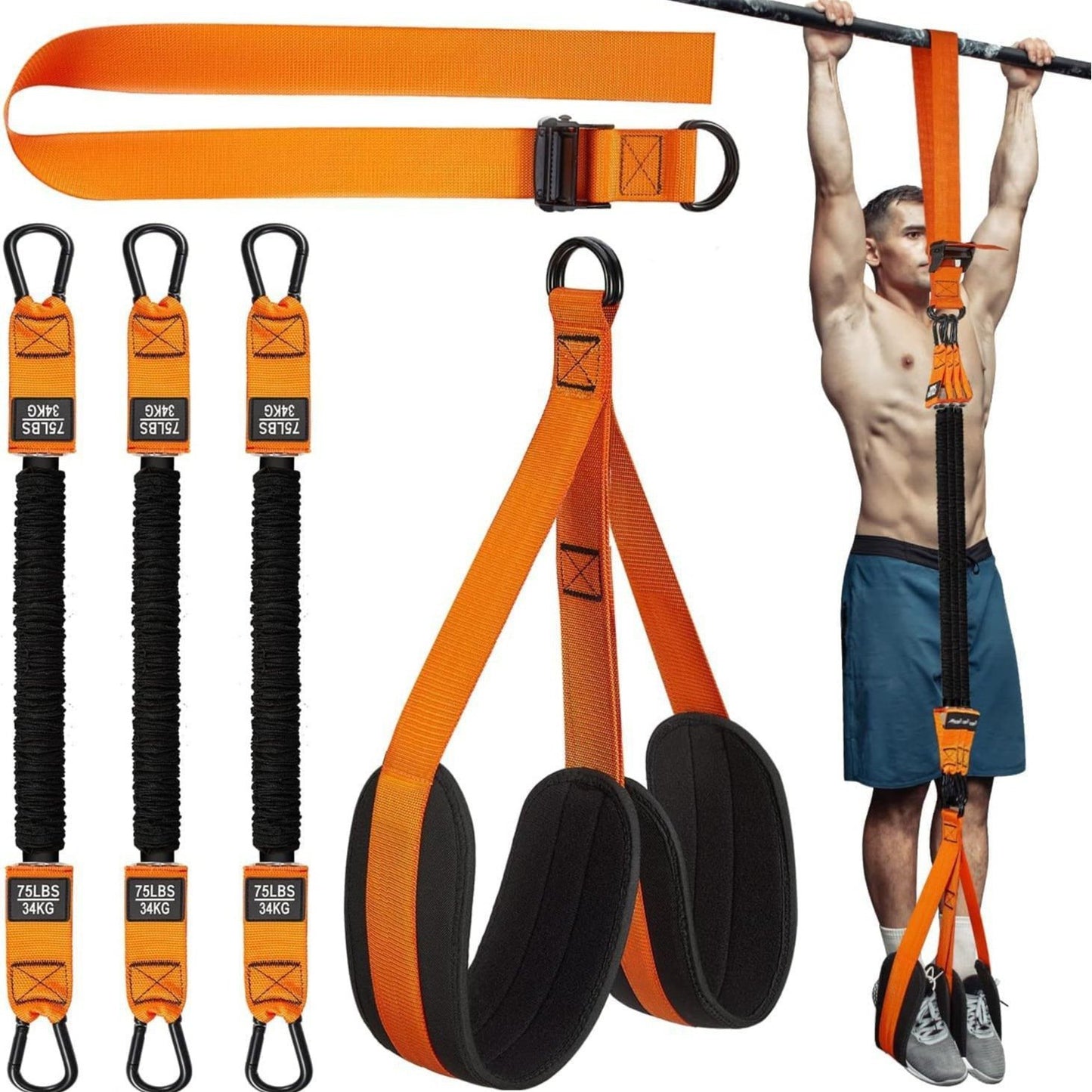 💪Home Gym Upgrade 49% OFF – Suspension Resistance Trainer Kit for Strength & Pull-Up Training