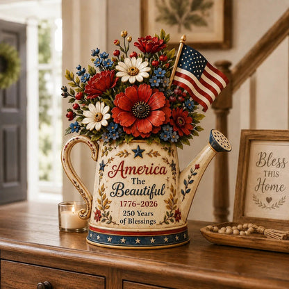 Handmade America's 250th Anniversary Patriotic Floral Décor