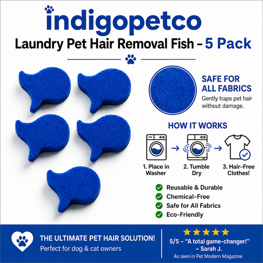 ⏳LAST DAY BUY 2 GET 1 FREE!💦Indigopetco Laundry Pet Hair Removal Fish - 5 Pack