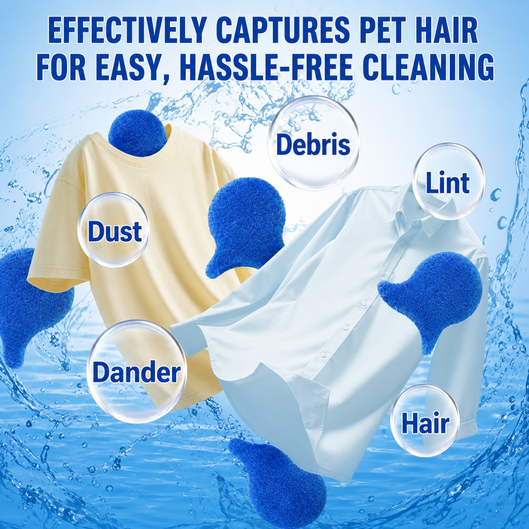 ⏳LAST DAY BUY 2 GET 1 FREE!💦Indigopetco Laundry Pet Hair Removal Fish - 5 Pack