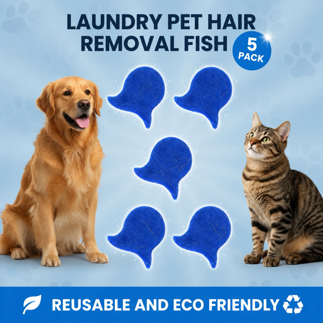⏳LAST DAY BUY 2 GET 1 FREE!💦Indigopetco Laundry Pet Hair Removal Fish - 5 Pack