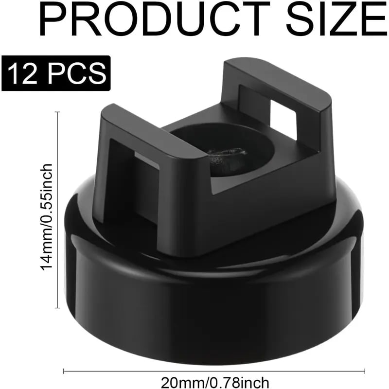 🔥22LBS Heavy-Duty Magnetic Cable Tie Mounts – 22mm Tool-Free Wire Holders with Scratch-Free Rubber Base for Home, Office, RV & Marine.