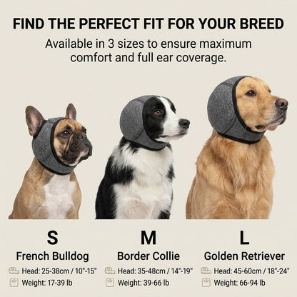 🔥 [Flash Sale - 50% OFF] No More Shivering from Thunder & Dryers! ❤️ Dailyard Dog Calming Ear Wrap for Instant Anxiety Relief