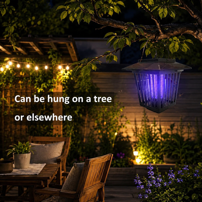 Outdoor Solar LED Mosquito Killer Garden Lamp - Best Stinger for Mosquitoes/Moths/Flies