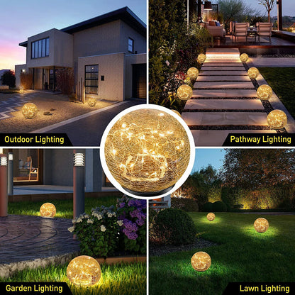 🎁Last Day Promotion- SAVE 70%🌿 - Cracked Hockey Puck Solar Light✨