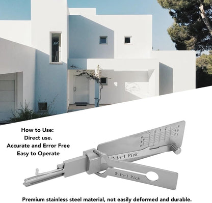 🔥 Stainless Steel Master Key Decoder(Only applies to flat key locks)