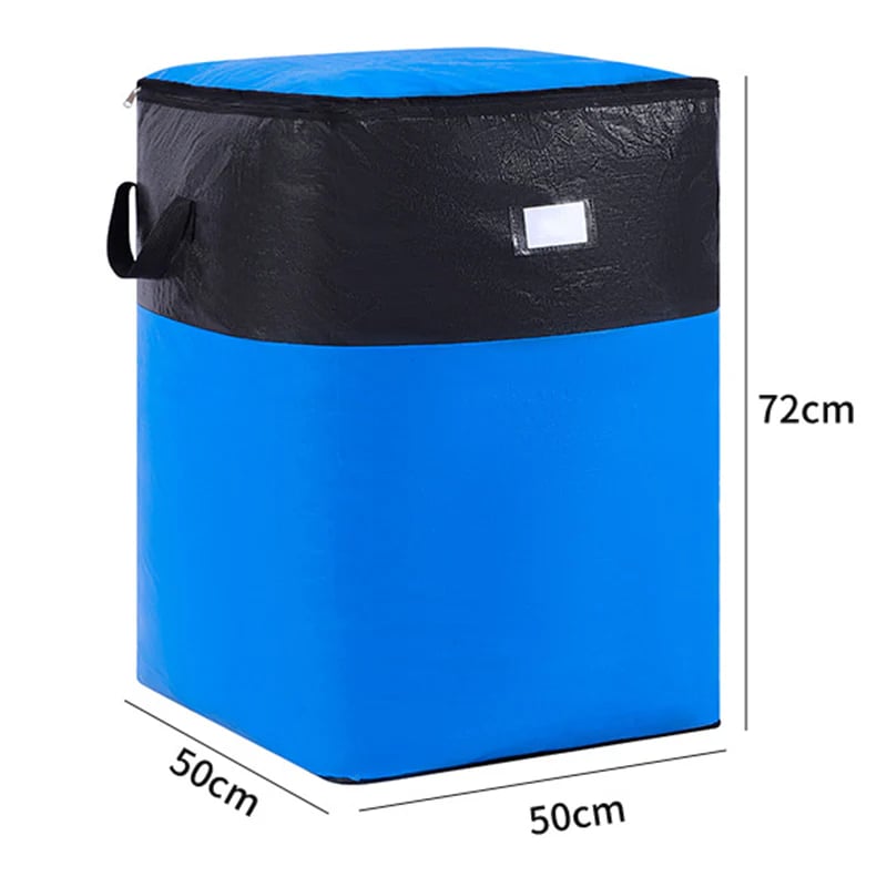 3 Sizes Oversized Reusable Moving Storage Totes, Waterproof Tear Resistant Foldable Storage Bags with Full Open Top & Label Slot, Heavy Load Moving Bags for Rigid Moving Boxes for Moving Dorm Camping Bedding Clothes