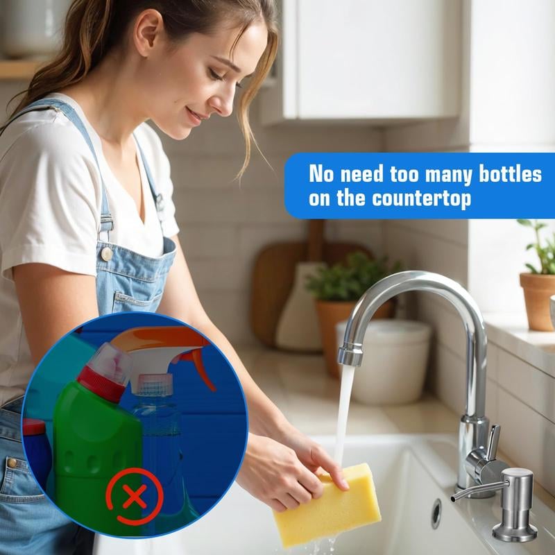 Dish Soap Dispenser for Kitchen Sink