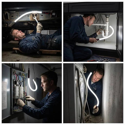 🔥Bendable Flexible LED Work Light💡: Your Professional Light for Narrow Spaces 🛠️