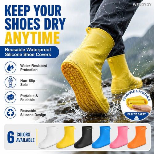 🔥Hot Sale 49% OFF🔥 Stop Soaked Sneakers! Heavy-Duty Rain Shoe Covers – Anti-Slip & Fold Into Your Bag 🌧️