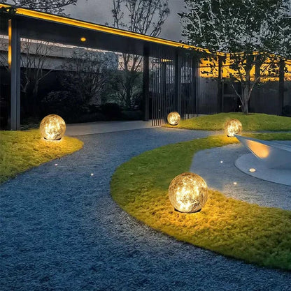 🎁Last Day Promotion- SAVE 70%🌿 - Cracked Hockey Puck Solar Light✨