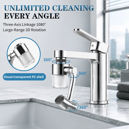 1440° Swivel Faucet Aerator with Filter –Includes 10 Replacement Filter Cartridges