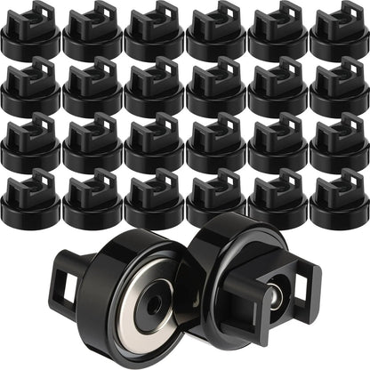 🔥22LBS Heavy-Duty Magnetic Cable Tie Mounts – 22mm Tool-Free Wire Holders with Scratch-Free Rubber Base for Home, Office, RV & Marine.