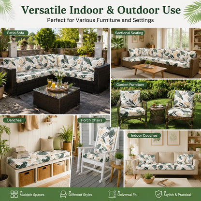 🛋️ Outdoor Patio Sofa Cushion Covers 🔥