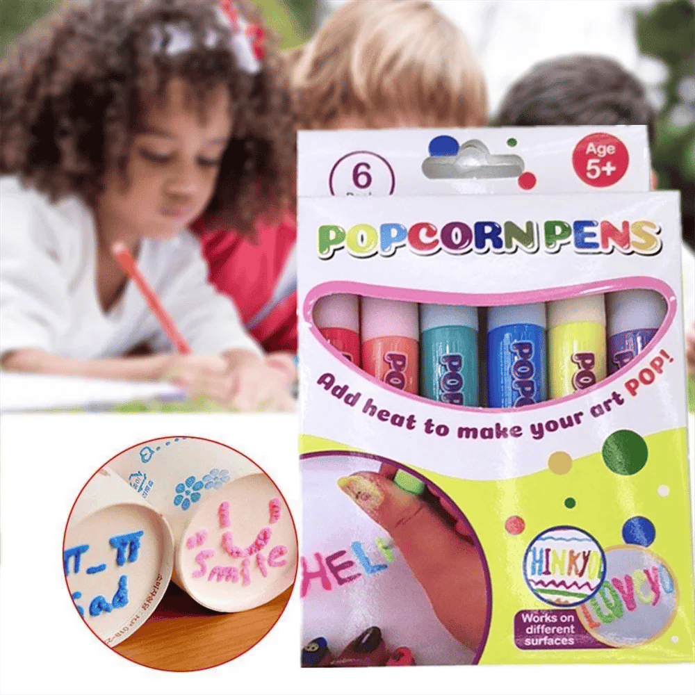 🎁🔮Magic Pen – Draw 3D with one stroke!🎄 DIY Bubble Popcorn Drawing Pens& Buy 3 Get 2 Free 🔥