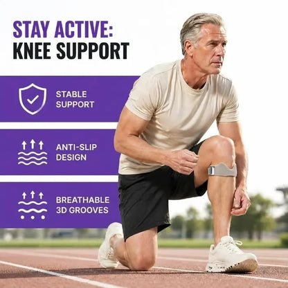 Adjustable Silicone Patellar Tendon Support Strap — — Knee Supporter, Patella Bands for Pain Relief (Sports & Outdoor Accessory)