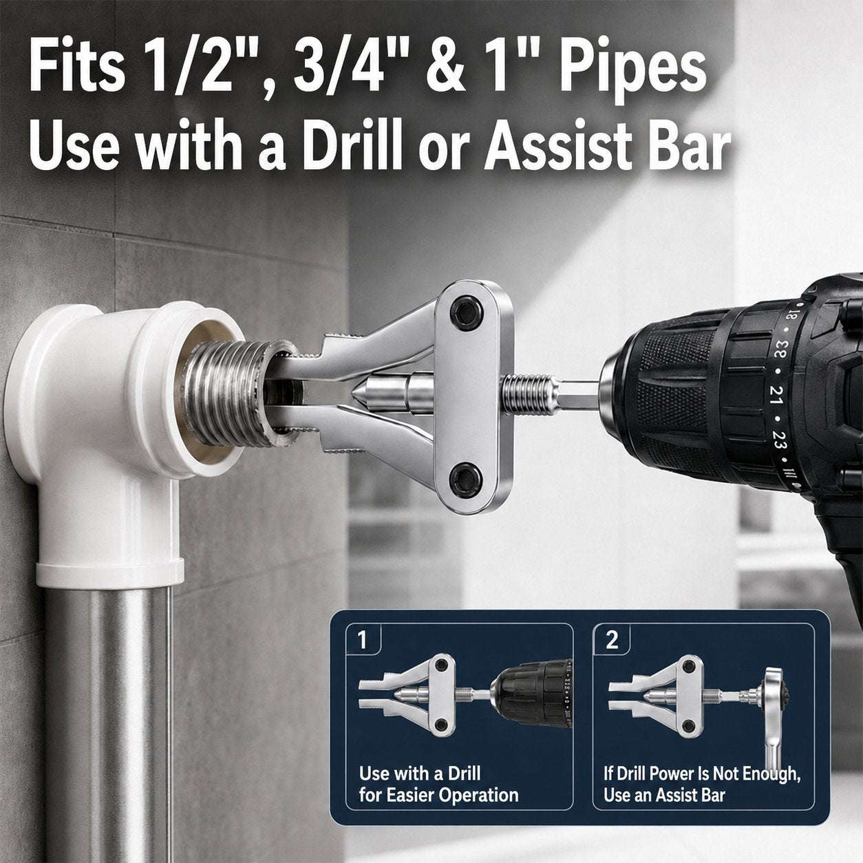 🛠️ Broken Pipe Thread Extractor | Fast Drill-Powered Broken Fitting Removal Tool