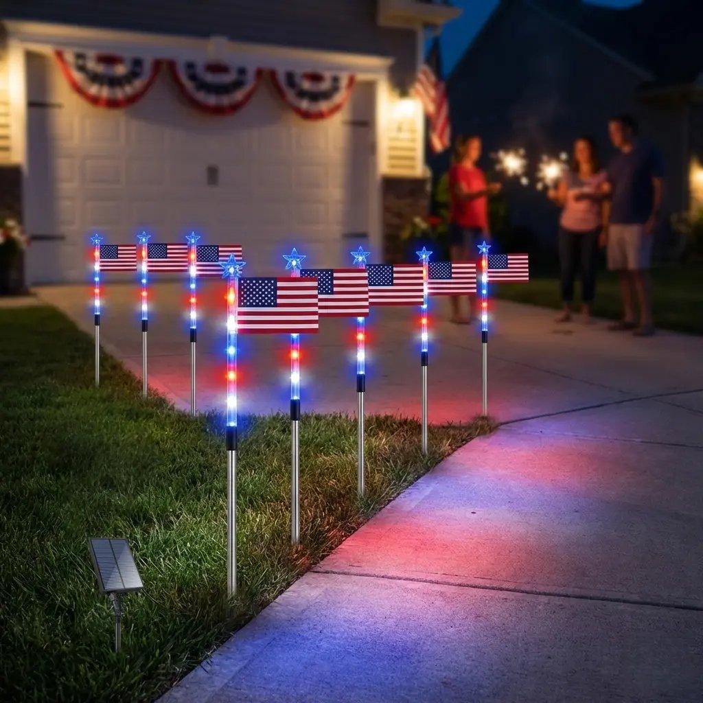 🏆🏆Flash Sale-49% OFF⚡ 50K+ SOLD! 3 x 6 Ft LED Patriotic Bunting Banner for America’s 250th