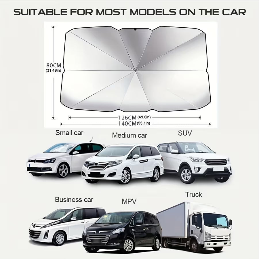 🌊2026 Summer Hot Sale-💥2026 Foldable Anti-UV Windshield Sunshade