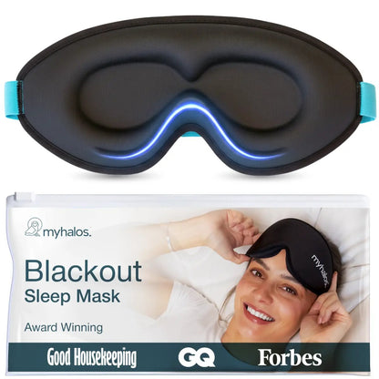 3D Blackout Sleep Mask - Lightweight Sleep Mask, Lash Friendly + Zero Eye Pressure | Calming Eye Mask for Deep Sleep