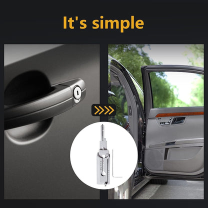 🔥 Stainless Steel Master Key Decoder(Only applies to flat key locks)
