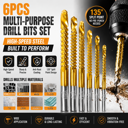 ⚡️NEW🔥Limited Time 50% Off✨6 Counts Metalworking Ldeal For Drilling