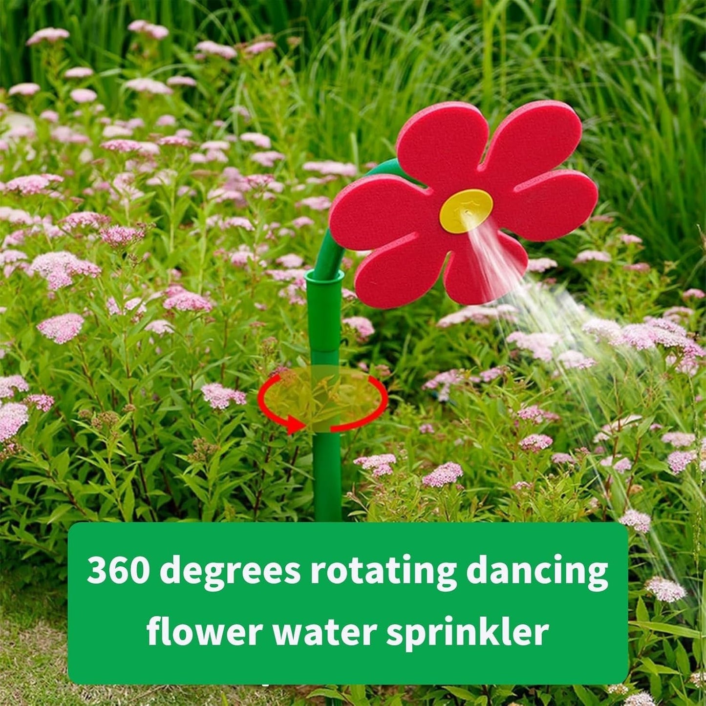 🌼 Crazy Daisy Sprinkler – Funny Dancing Flower Water Sprinkler for Kids, Dogs & Garden Fun