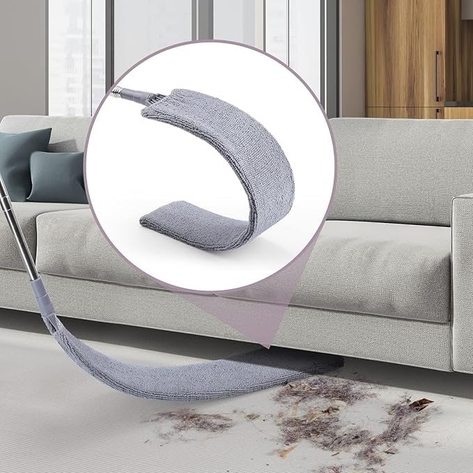 🧹 Extendable Microfiber Duster – Adjustable Long Handle for Hard-to-Reach Corners