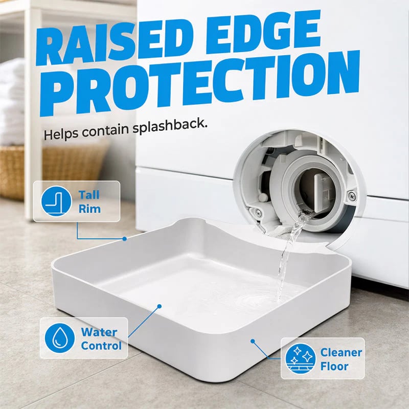 Universal Front-Load Washing Machine Drain Pan💧