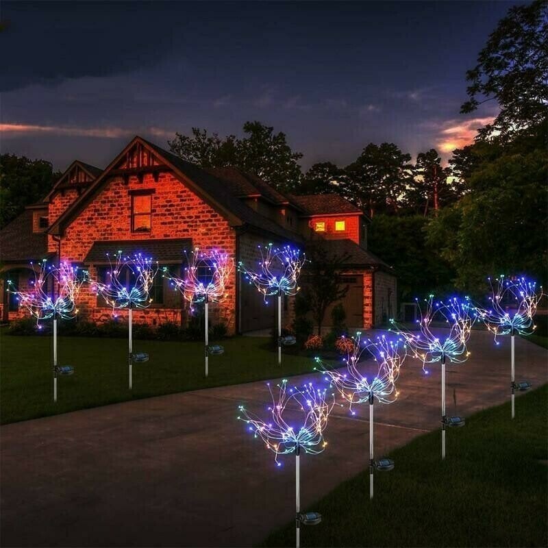 🔥LAST DAY 49% OFF🎁Waterproof Solar Garden Fireworks LED Light