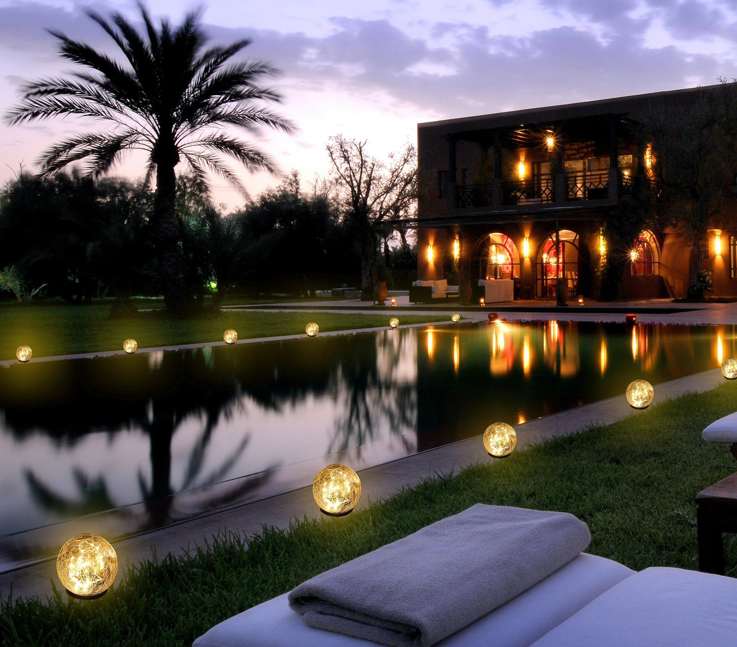 🎁Last Day Promotion- SAVE 70%🌿 - Cracked Hockey Puck Solar Light✨