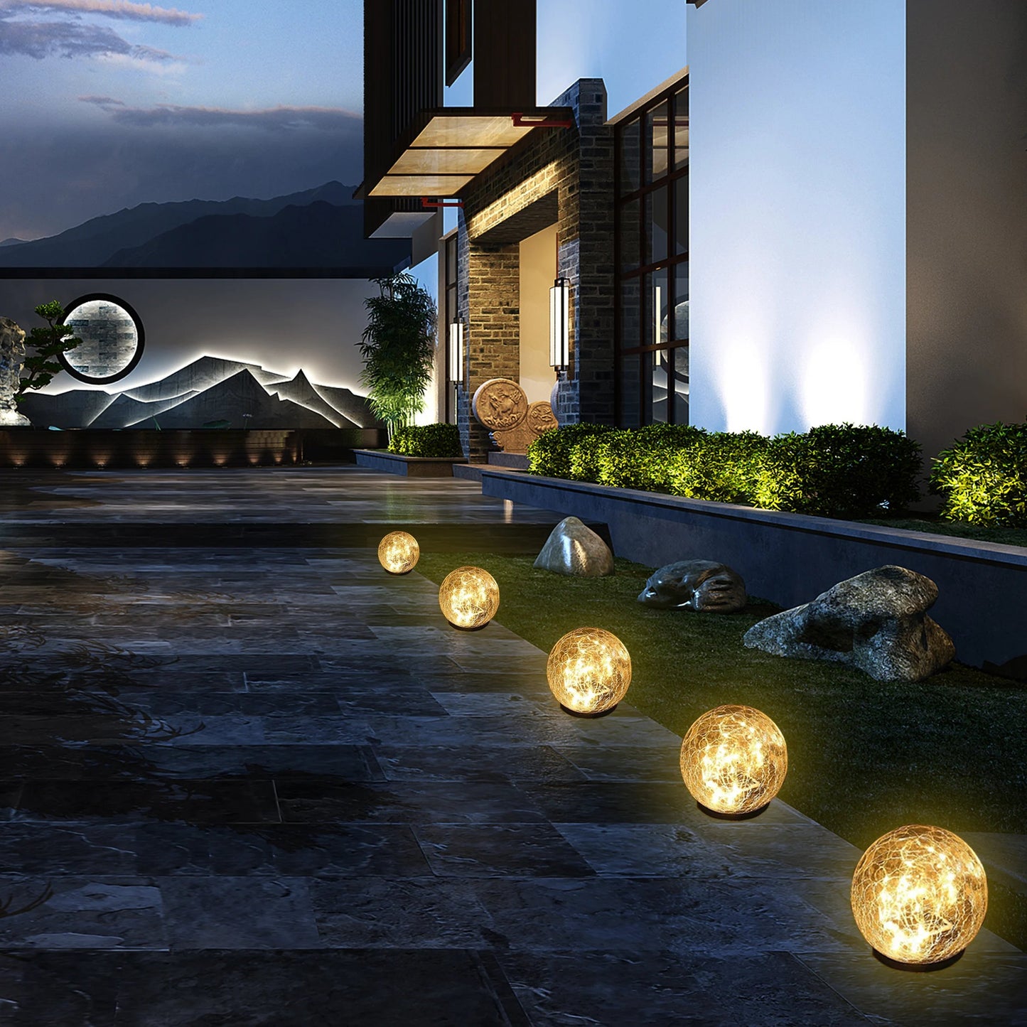 🎁Last Day Promotion- SAVE 70%🌿 - Cracked Hockey Puck Solar Light✨