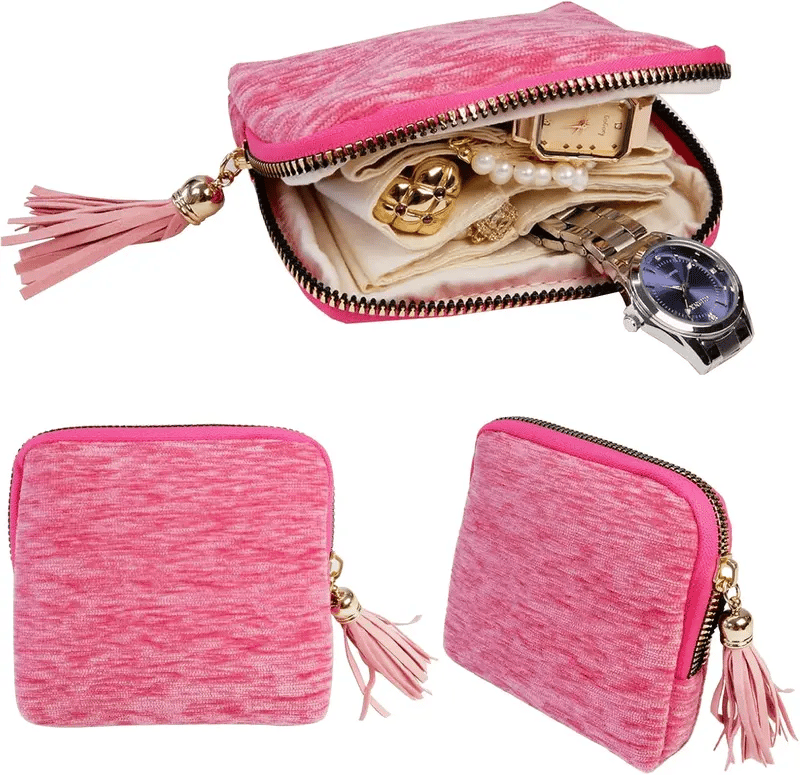 🔥Buy 2 Free Shipping🔥 - Jewelry zippered pocket case Travel Jewelry Bag Portable Organizer