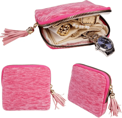 🔥Buy 2 Free Shipping🔥 - Jewelry zippered pocket case Travel Jewelry Bag Portable Organizer