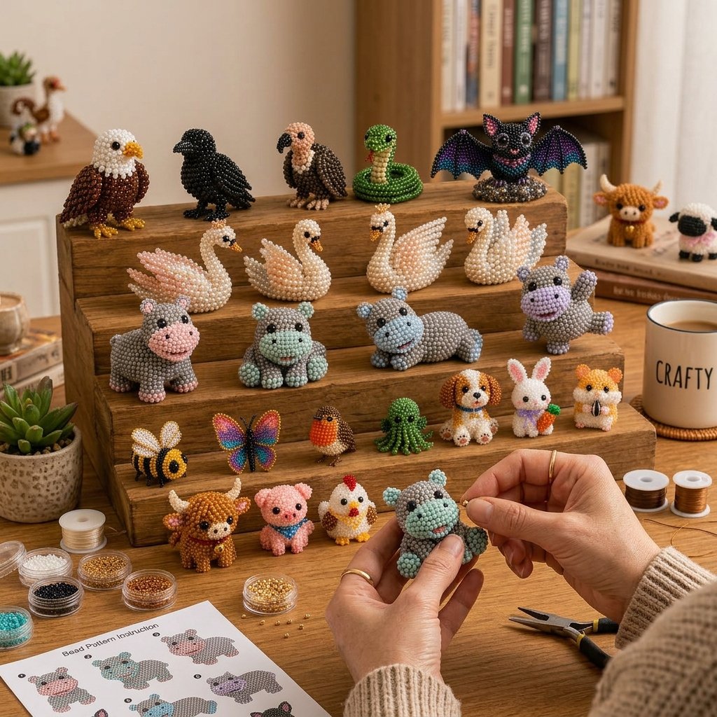 🔥Last Day 50% OFF🧵✨ Tiny 3D Beaded Animal DIY Kit