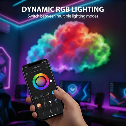 🎉DIY USB-Powered Thundercloud LED Light Decor🌈☁️