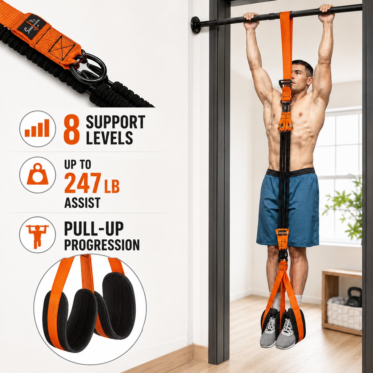 💪Home Gym Upgrade 49% OFF – Suspension Resistance Trainer Kit for Strength & Pull-Up Training