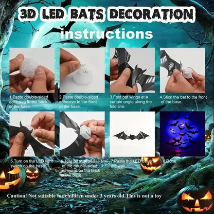 Glowing 3D Bats That Make Halloween Pop