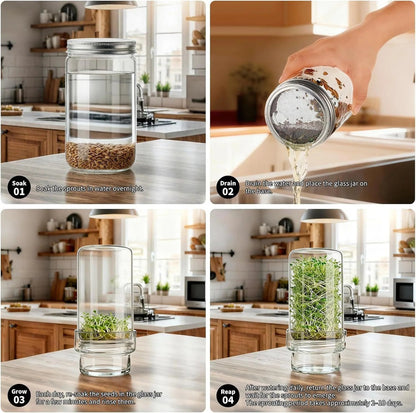 🎉🥦 Updated Sprouting Kit - Sprouting Jar Kits