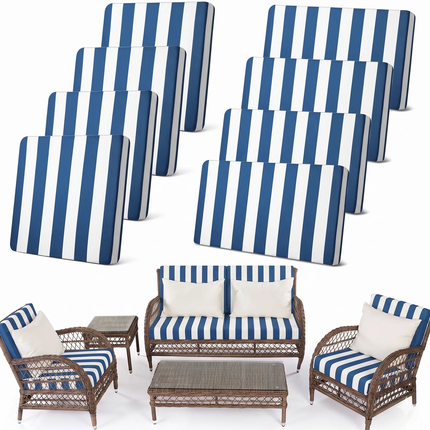 🛋️ Outdoor Patio Sofa Cushion Covers 🔥