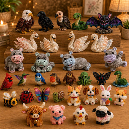 🔥Last Day 50% OFF🧵✨ Tiny 3D Beaded Animal DIY Kit