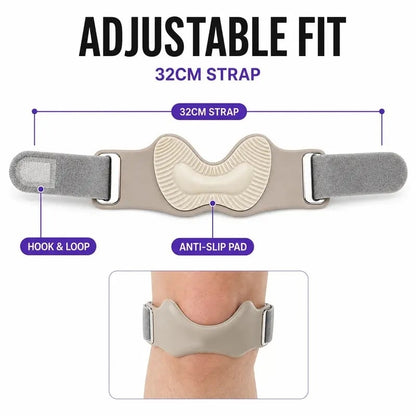 Adjustable Silicone Patellar Tendon Support Strap — — Knee Supporter, Patella Bands for Pain Relief (Sports & Outdoor Accessory)